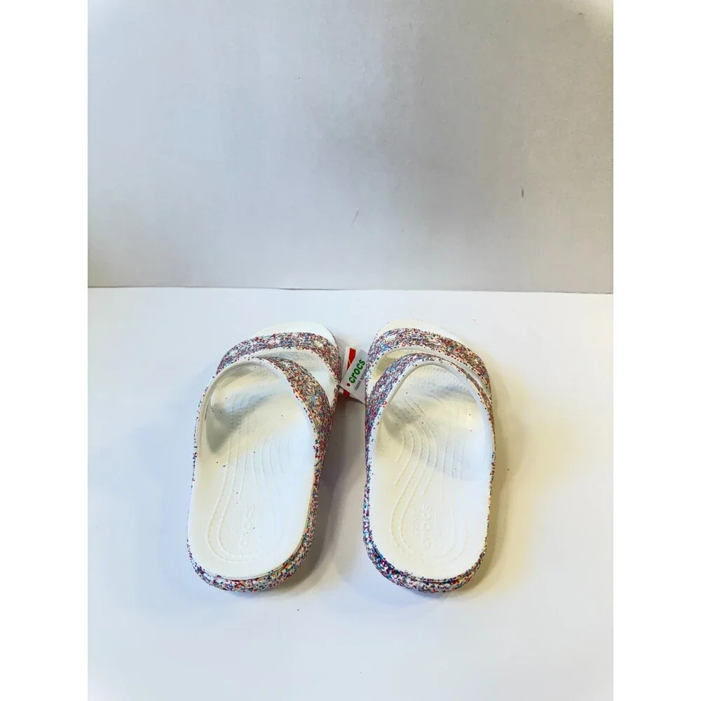 Crocs Sandals Sprinkle Glitter Multicolor US 1 Juniors